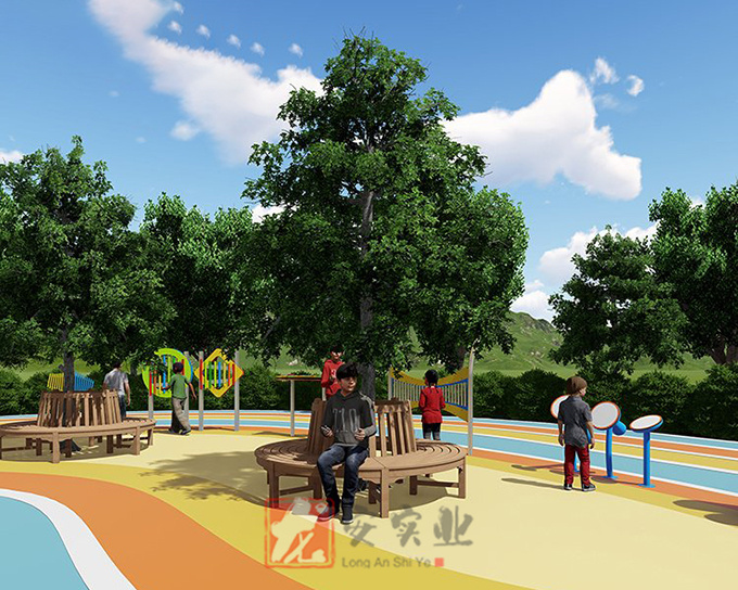 公园无动力儿童新型游乐设施